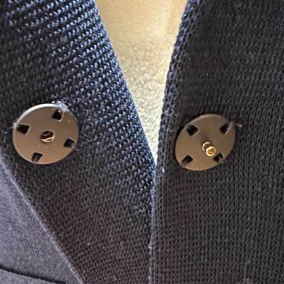 NWT Size M Robert Collina Navy Sweater Blazer - Picture 5 of 7